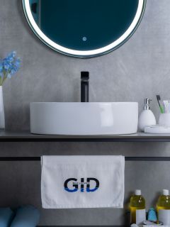 Раковина Gid N9012 51106 накладная белая 50x36x14